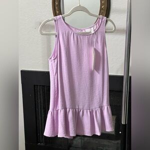 Nordstrom Fairy Lavender Adyson Parker Peplum dress up/down Top! Great Qualit…
